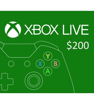 XBOX Live $200 Prepaid Card Region: MEXICO Xbox One Key 